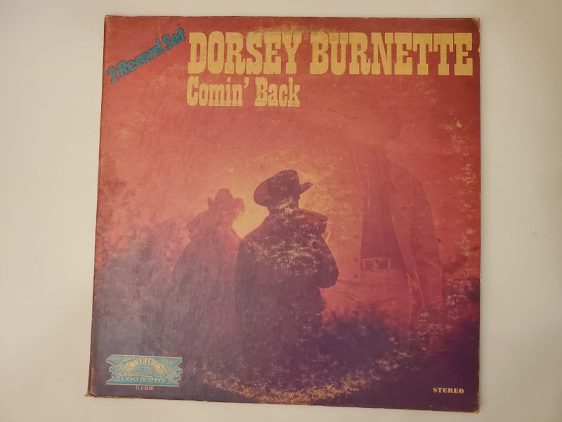 Dorsey Burnette Comin' Back vinyl record